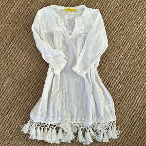 Roberta Roller Rabbit embroidered beach coverup